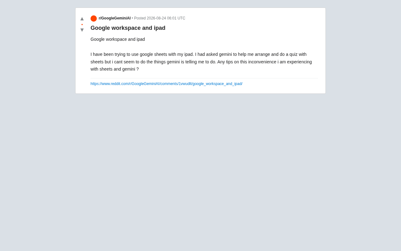 Gemini Suggestions Not Working in Google Sheets on iPad? Causes and Solutions