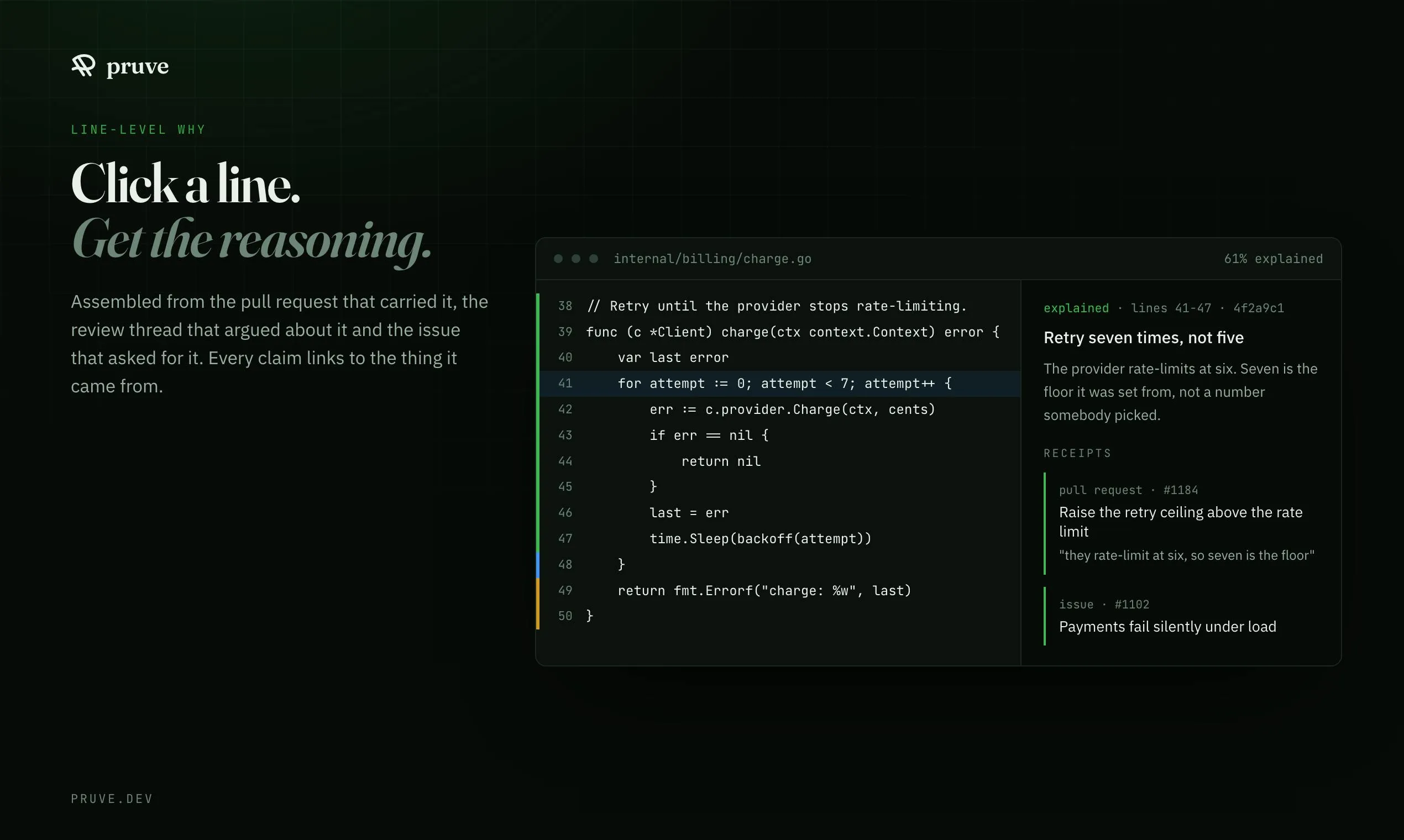 Pruve.dev: Demanding a Reason for Every Line of Code to End AI Programming's Context Black Hole