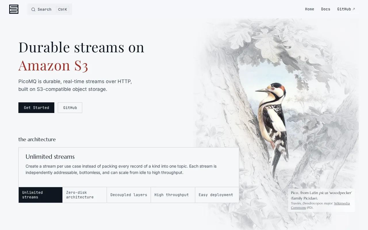 PicoMQ: A Lightweight Message Streaming Engine Built on Object Storage