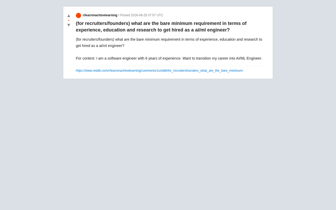 Reddit原帖截图