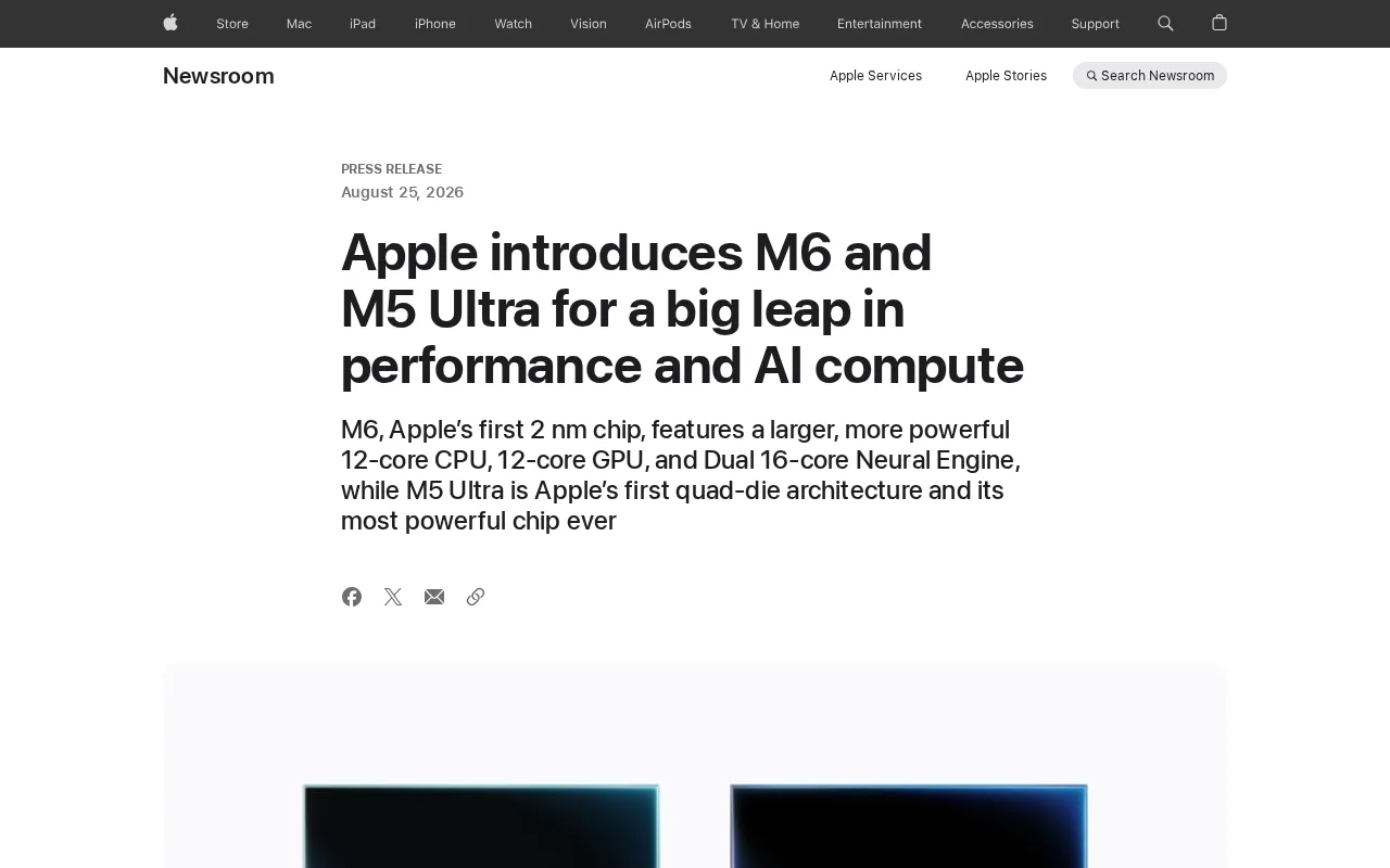 Apple M6 and M5 Ultra Chips Unveiled: What the Major AI Performance Boost Really Means