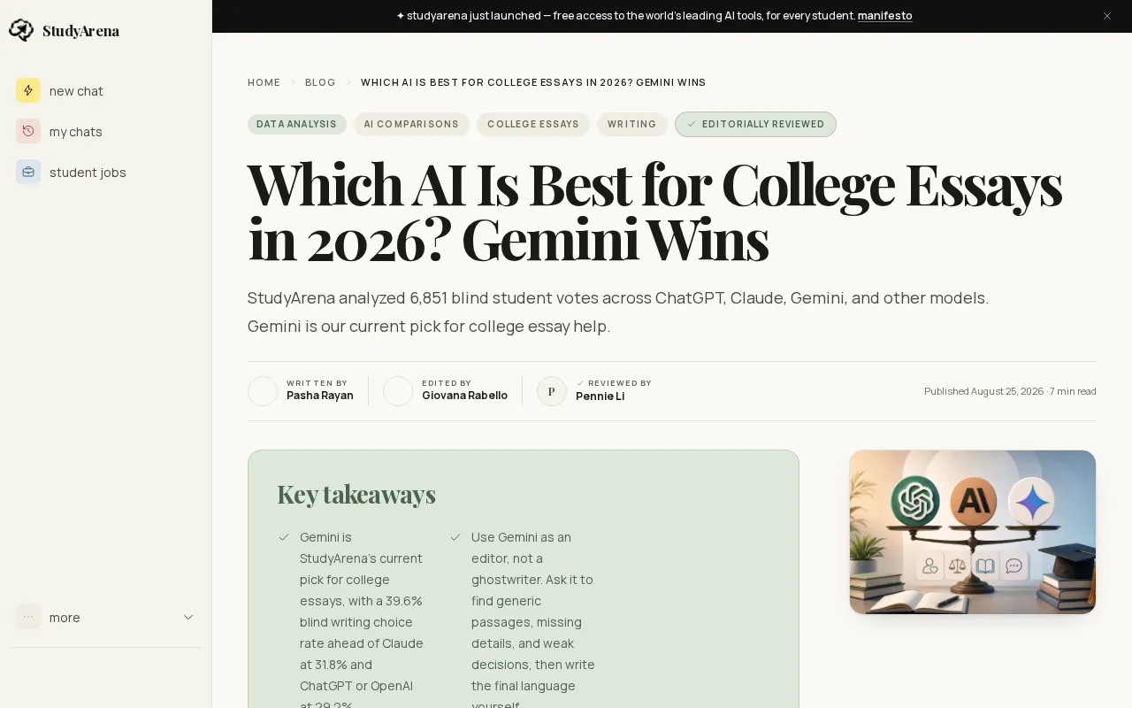 Blind Test Reveals: Why Students Prefer Gemini's Writing Over ChatGPT