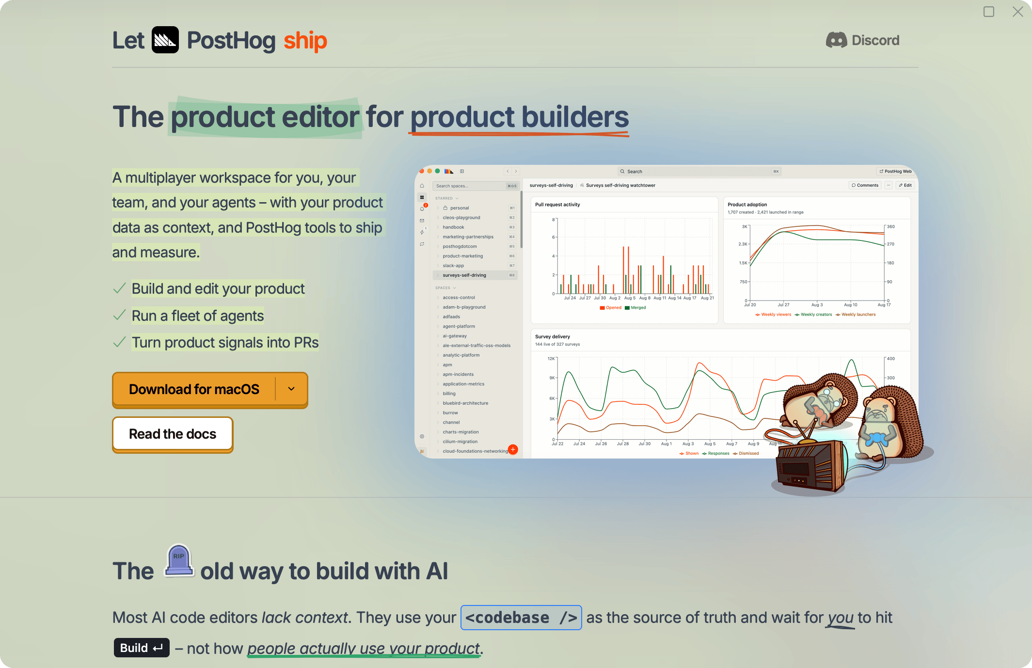 PostHog Desktop深度解析:AI Agent驱动的产品协作工作台