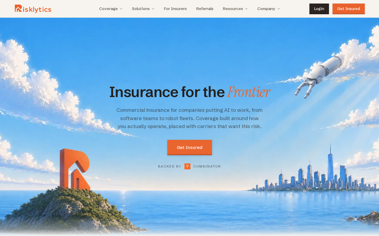 Risklytics: An Insurance Brokerage Platform Built for Frontier Tech Companies in AI, Nuclear Fusion, and Beyond