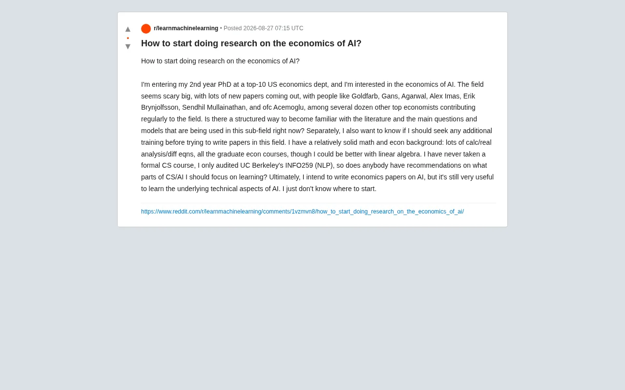 A Beginner's Guide to AI Economics Research: A Systematic Roadmap for Economics PhD Students
