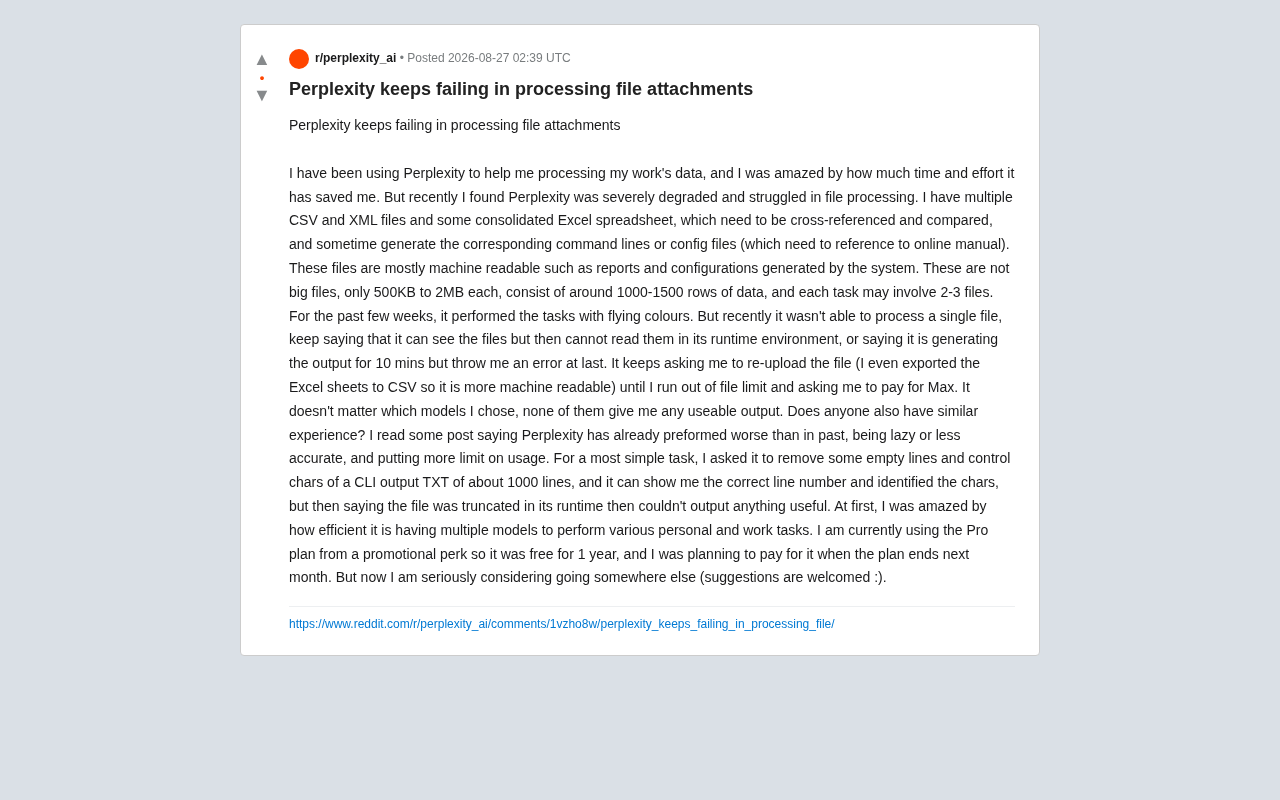 Perplexity's File Processing Capabilities in Decline: A Deep Dive into Issues Reported by Pro Users