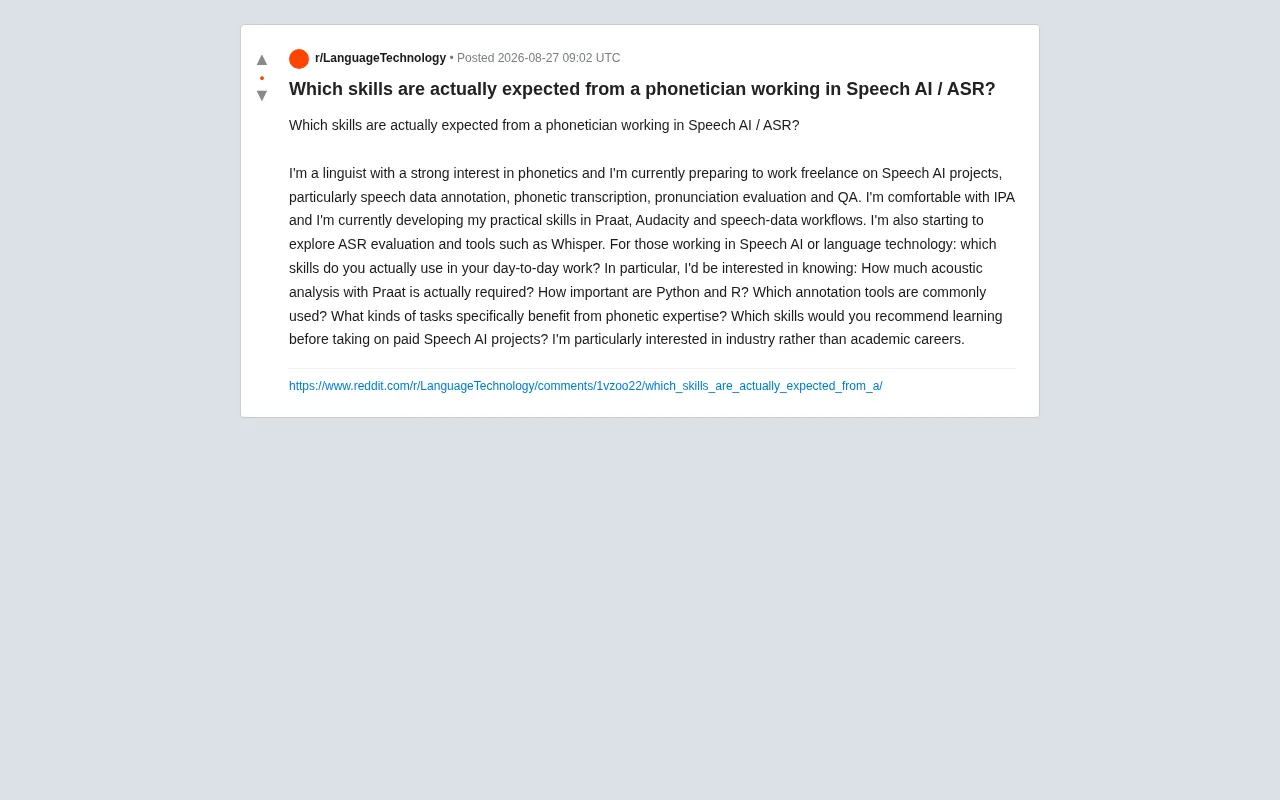 From Phonetician to Voice AI: Essential Practical Skills and Career Path Guide