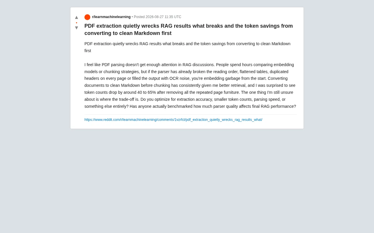 How PDF Parsing Quietly Destroys Your RAG Retrieval Quality