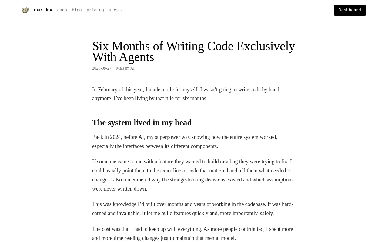 Six Months of Pure Agent-Based Coding: Lessons Learned, Pitfalls, and Honest Takeaways