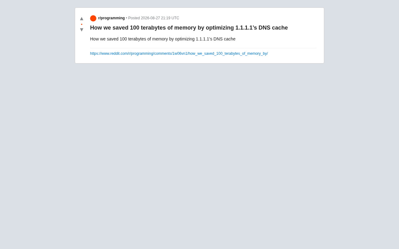 Cloudflare优化1.1.1.1 DNS缓存节省100TB内存的工程实践
