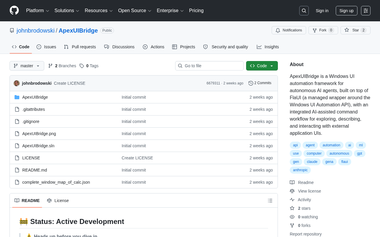 ApexUIBridge: A UI Automation Framework That Lets AI Agents Control Windows Desktop Applications