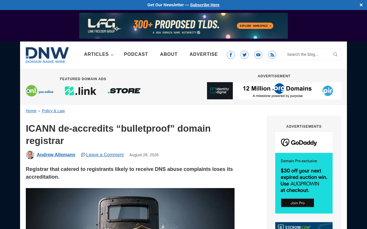 ICANN Revokes Bulletproof Registrar Trustname's Accreditation: Impact and Analysis