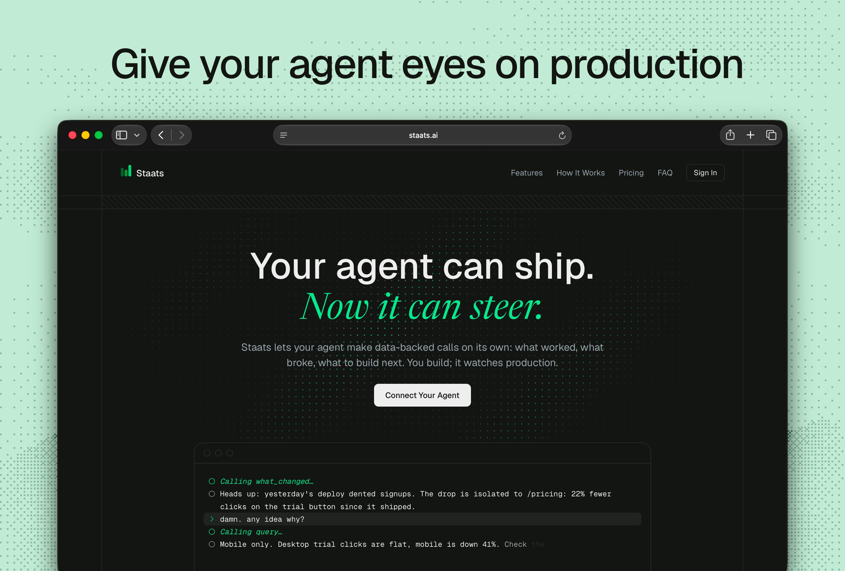 Staats: An Agent-Native Website Analytics Tool That Needs No Dashboard