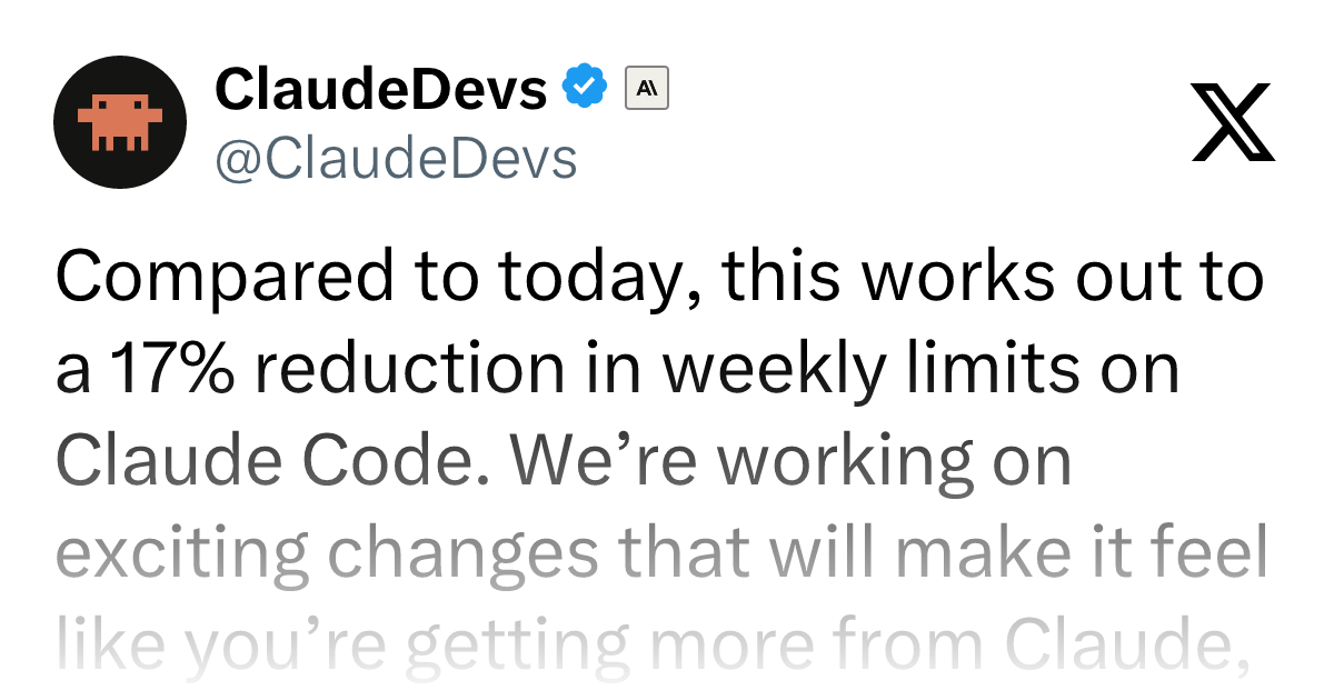 Claude Code周限额下调17%:开发者该如何应对?