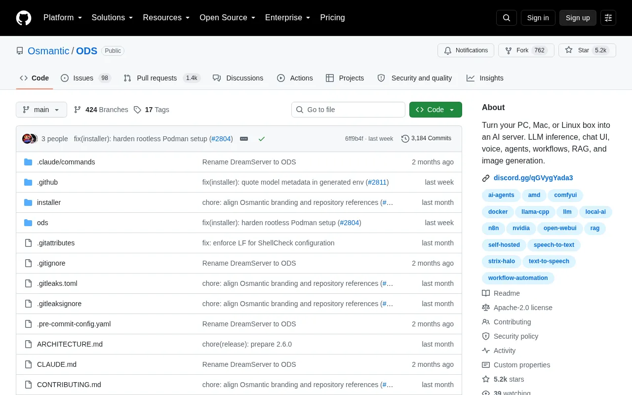 ODS: Turn Any PC into a Full-Stack Local AI Server with One Click