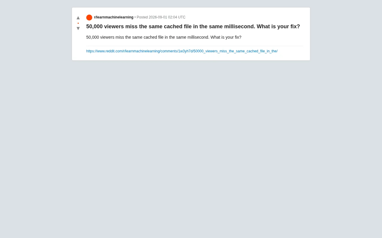 Cache Stampede: How to Handle 50,000 Requests Penetrating at Once