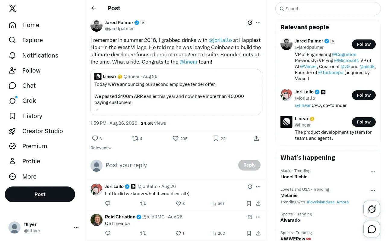 The Linear Startup Story: From Leaving Coinbase to Redefining Developer Tools