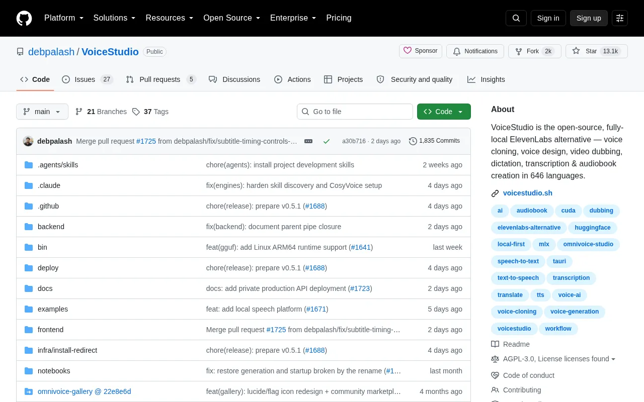 VoiceStudio: Open-Source Local Voice AI Tool — A Free Alternative to ElevenLabs