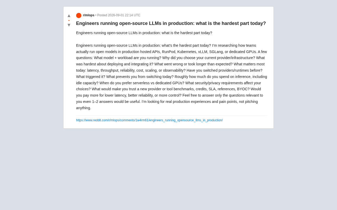 Deploying Open-Source LLMs in Production: What's Actually the Hardest Part?