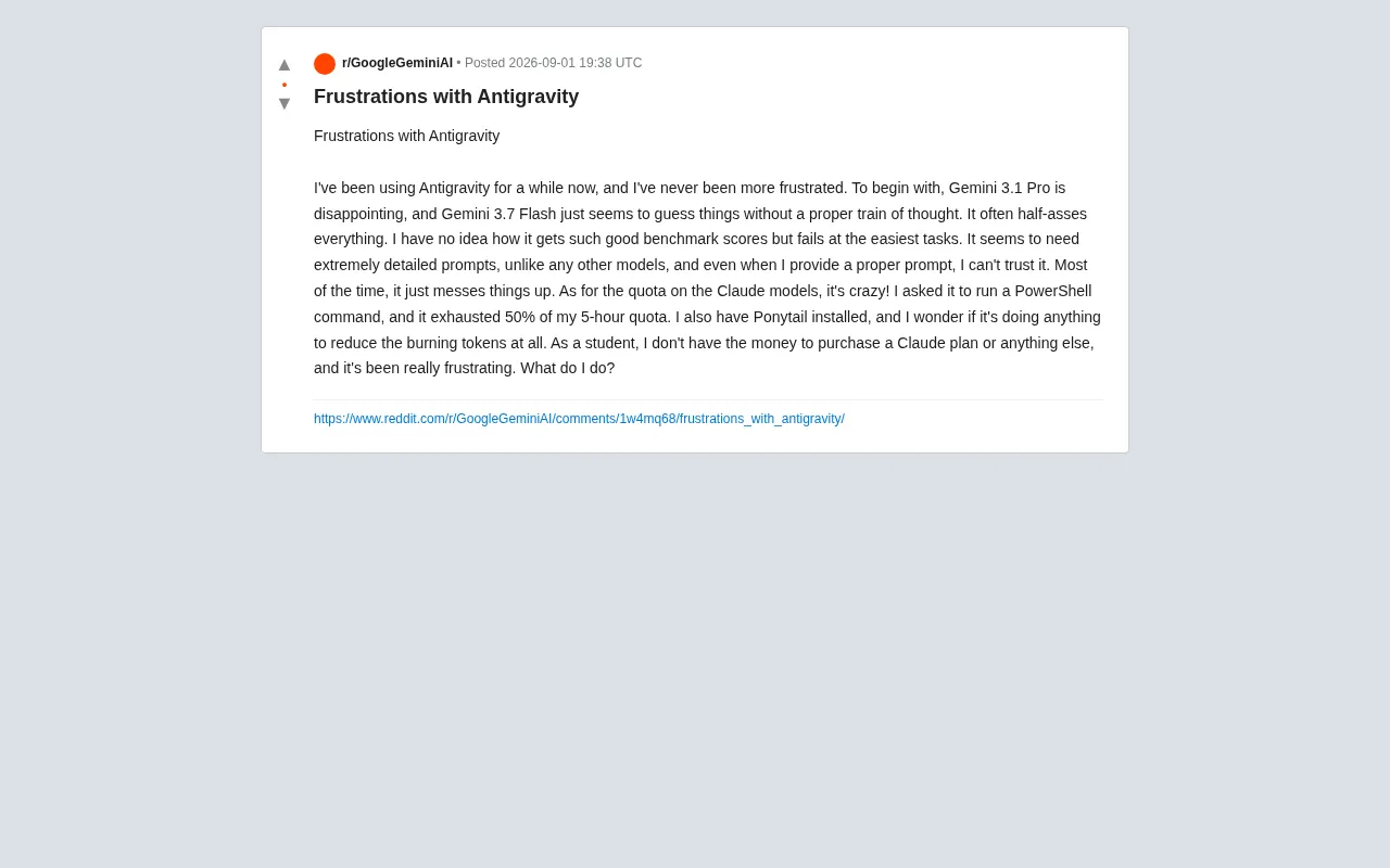 Antigravity Hands-On Review: Model Failures and Quota Anxiety — A Developer's Real Talk