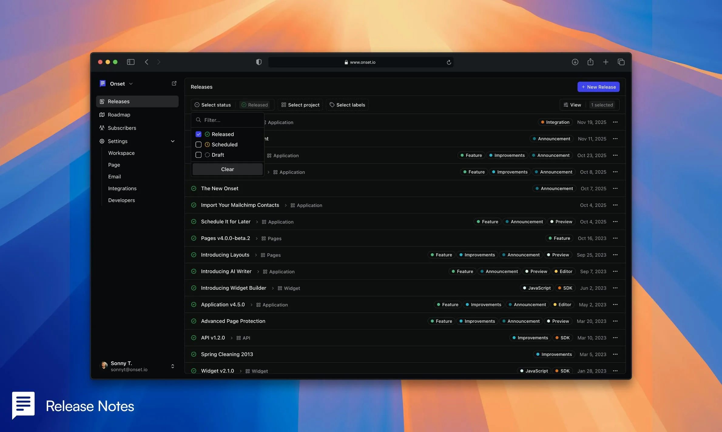Onset MCP: An MCP Tool That Uses AI to Automatically Generate and Publish Changelogs