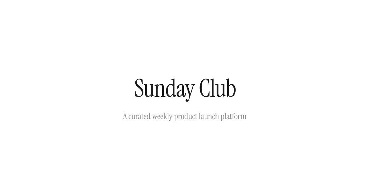 Sunday Club: A Weekly Hand-Picked List to Combat Information Overload Through Human Curation