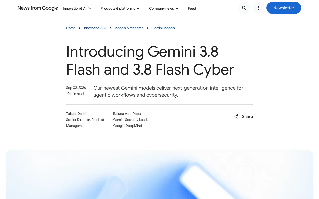 Gemini 3.8 Flash and Flash Cyber Launch: Breaking Down Google's Dual-Version Strategy