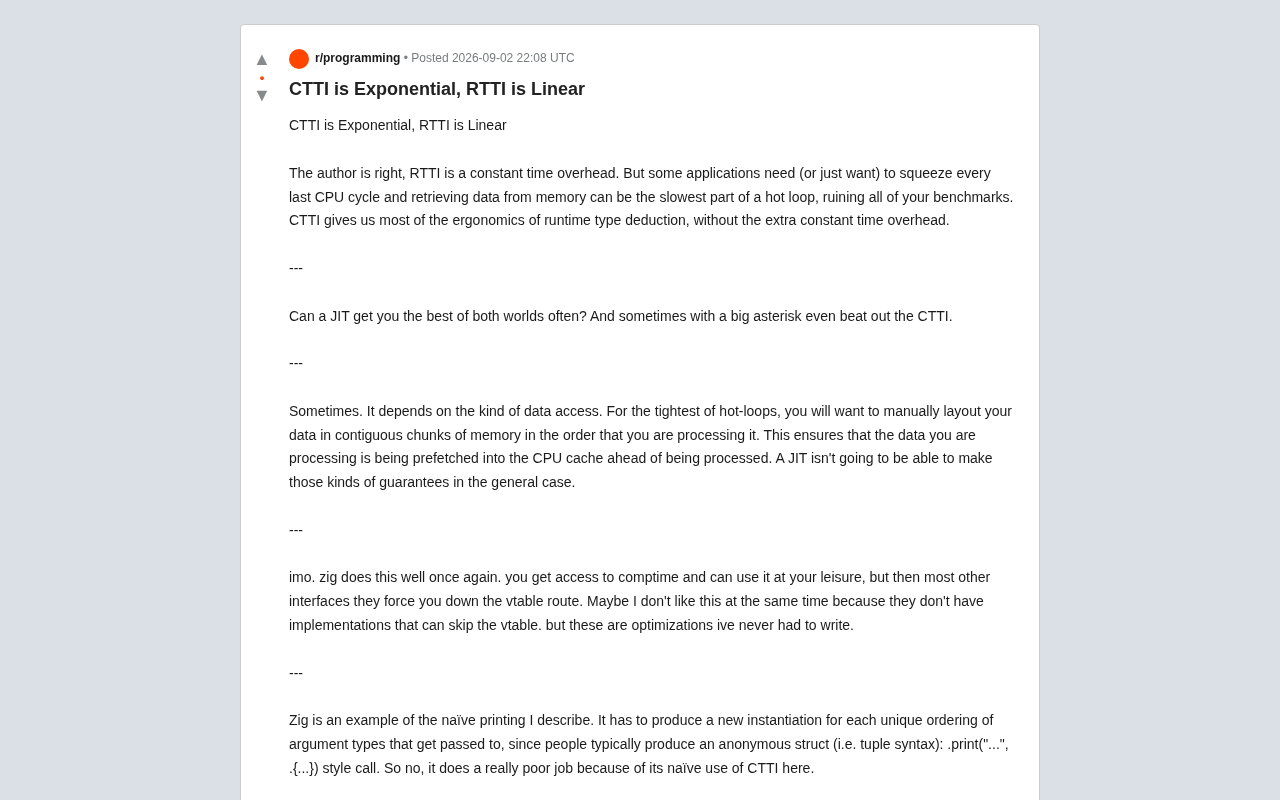 CTTI与RTTI深度对比:编译期与运行时类型信息的性能权衡