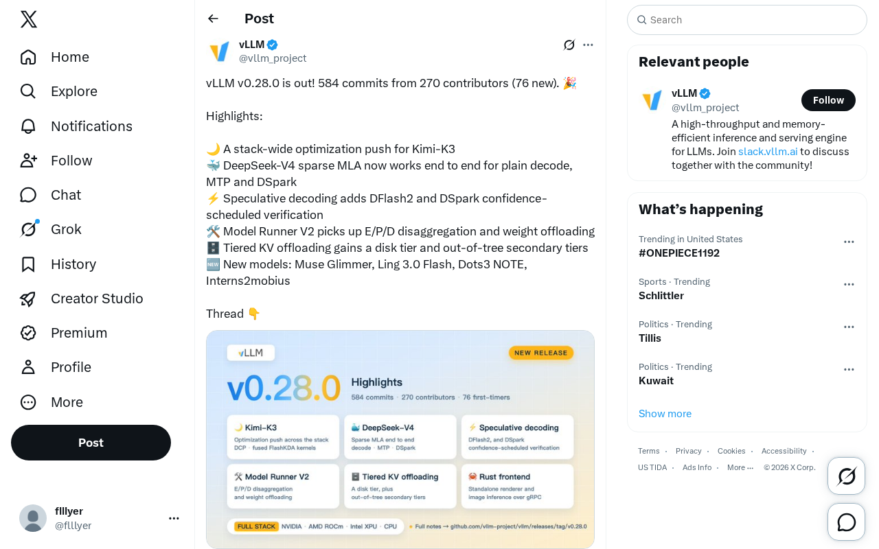 vLLM v0.28.0发布:584次提交带来全栈推理优化