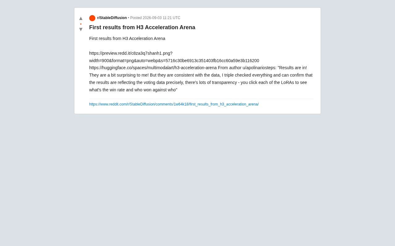 H3 Acceleration Arena: First Results — Why the LoRA Rankings Were Surprising