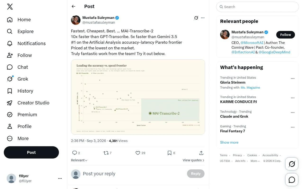 Deep Dive into Microsoft MAI-Transcribe-2: Leading in Speed, Cost, and Accuracy Across the Board