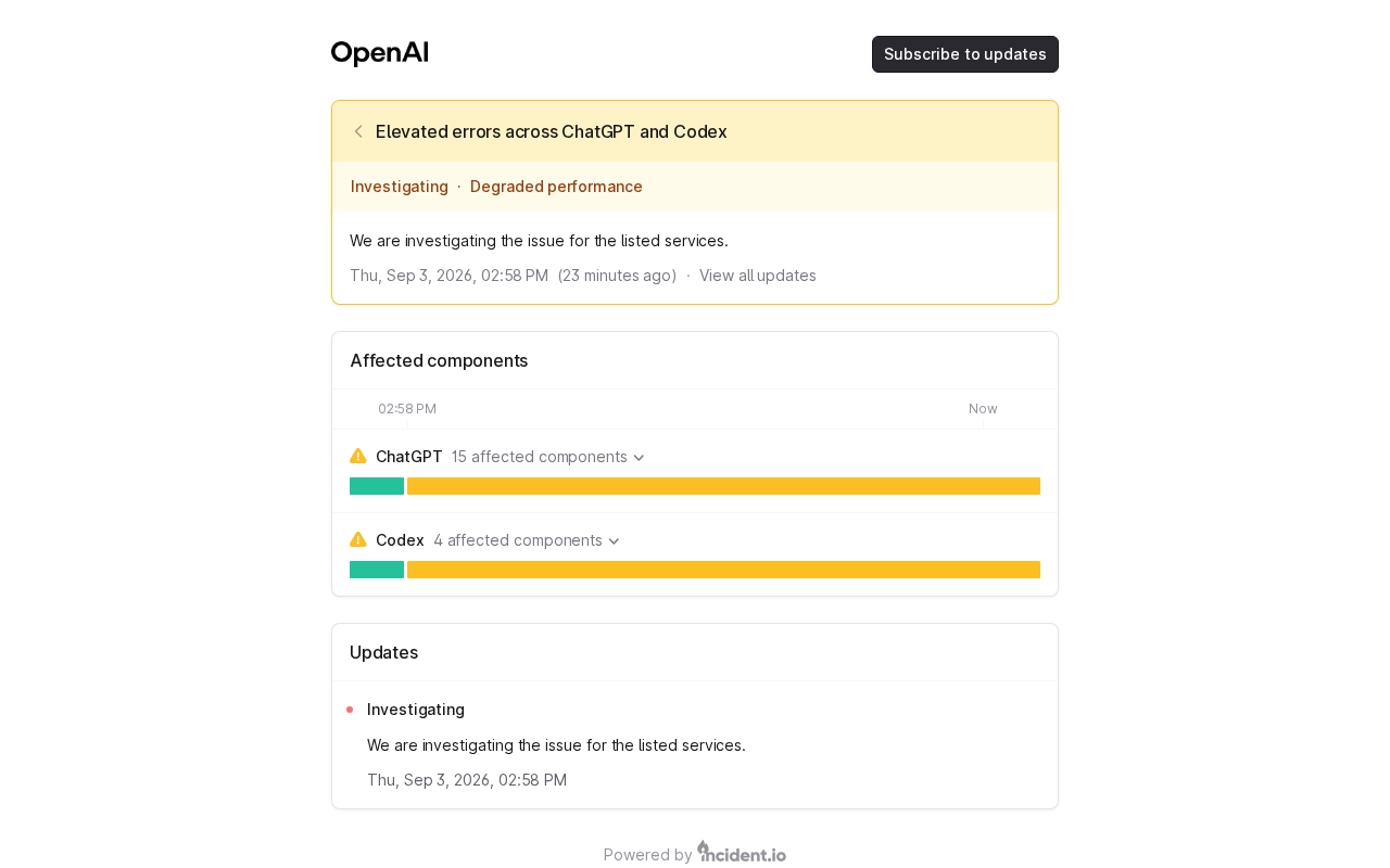 OpenAI故障复盘:ChatGPT与Codex集体报错的原因与应对