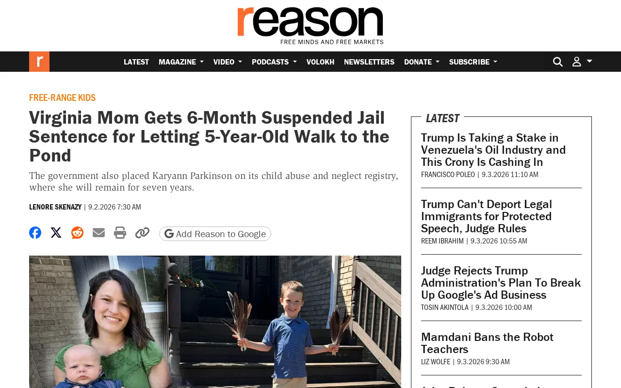 Mother Gets Suspended Sentence for Letting 5-Year-Old Walk Alone: Overreach or Child Protection?