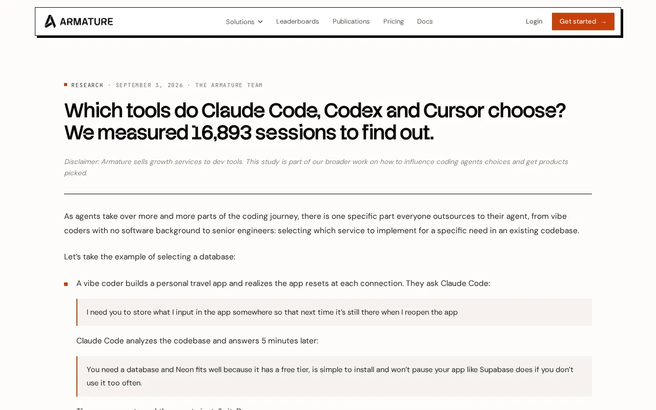 17,000 Runs Tested: How Claude, Codex, and Cursor Choose Their Tools