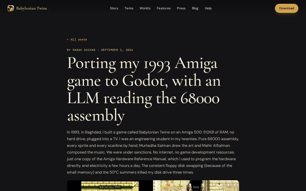 Using LLMs to Read 68000 Assembly: Lessons from Reviving a 1993 Amiga Game