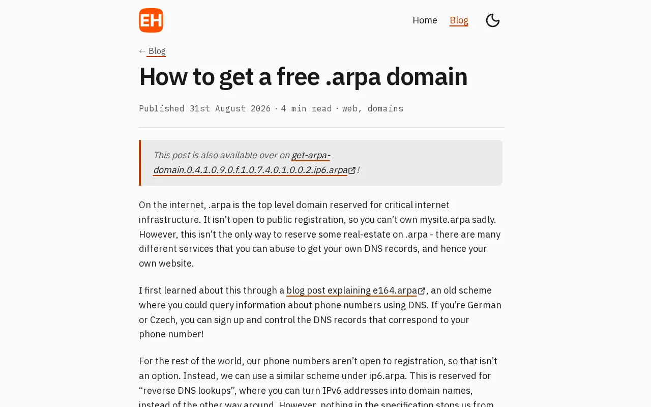 What Is a .arpa Domain? Reverse DNS Lookup and How to Get One for Free