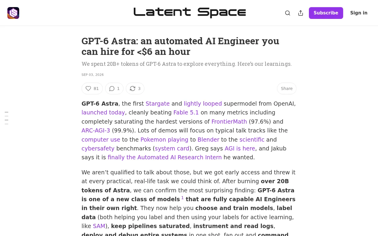 GPT-6 Astra Tested: Is a $6/Hour AI Engineer Actually Reliable?