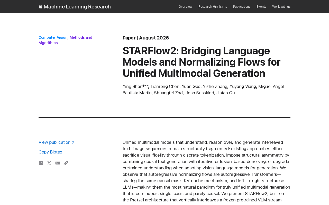 STARFlow2 研究概览