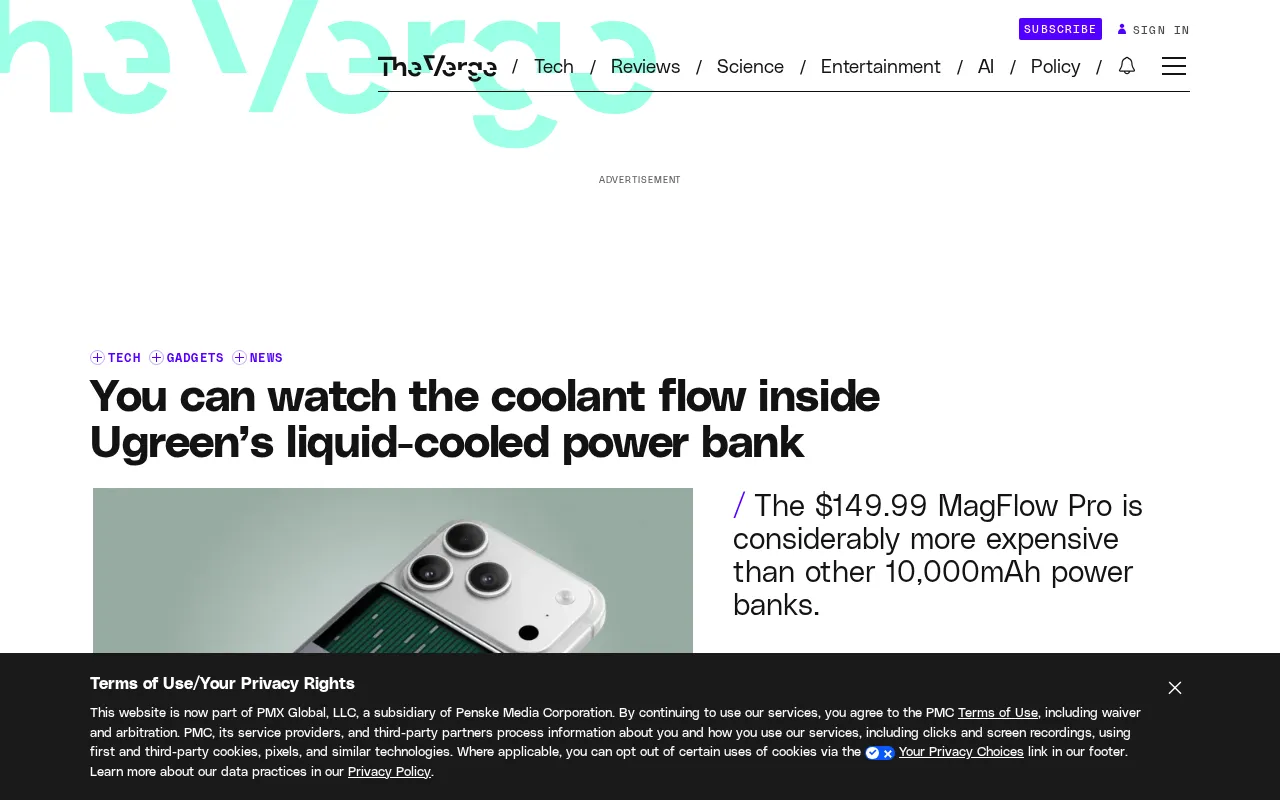 UGREEN Liquid-Cooled Power Bank
