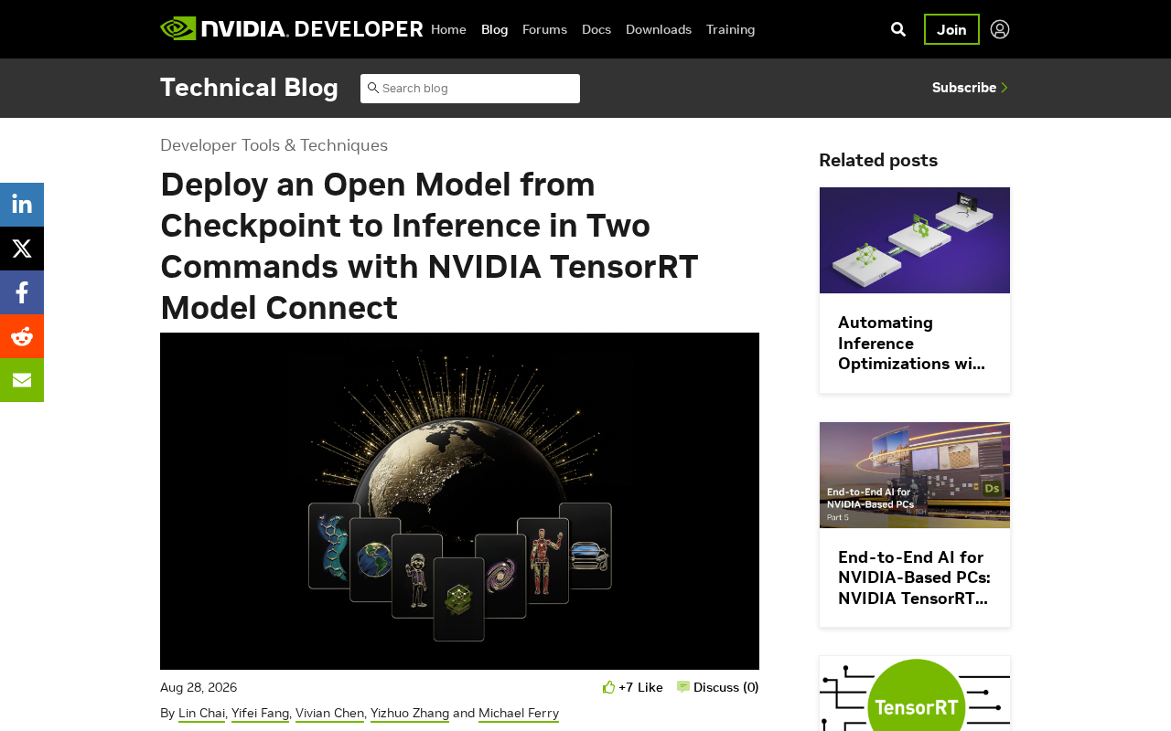 NVIDIA TensorRT Model Connect