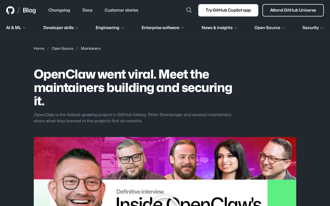 OpenClaw爆红:GitHub增长最快开源项目的六个月经验