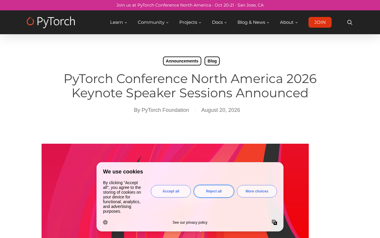 PyTorch大会2026北美站主题演讲阵容揭晓