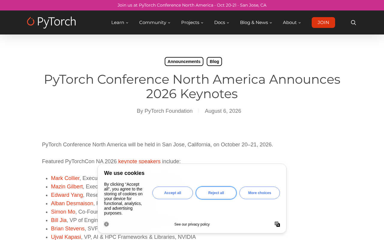 PyTorch Conference North America Announces 2026 Keynotes