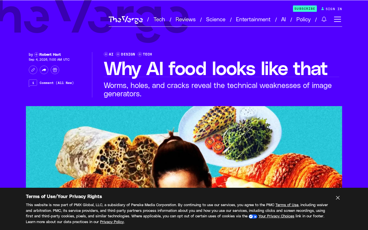rss source: Why AI food looks like that