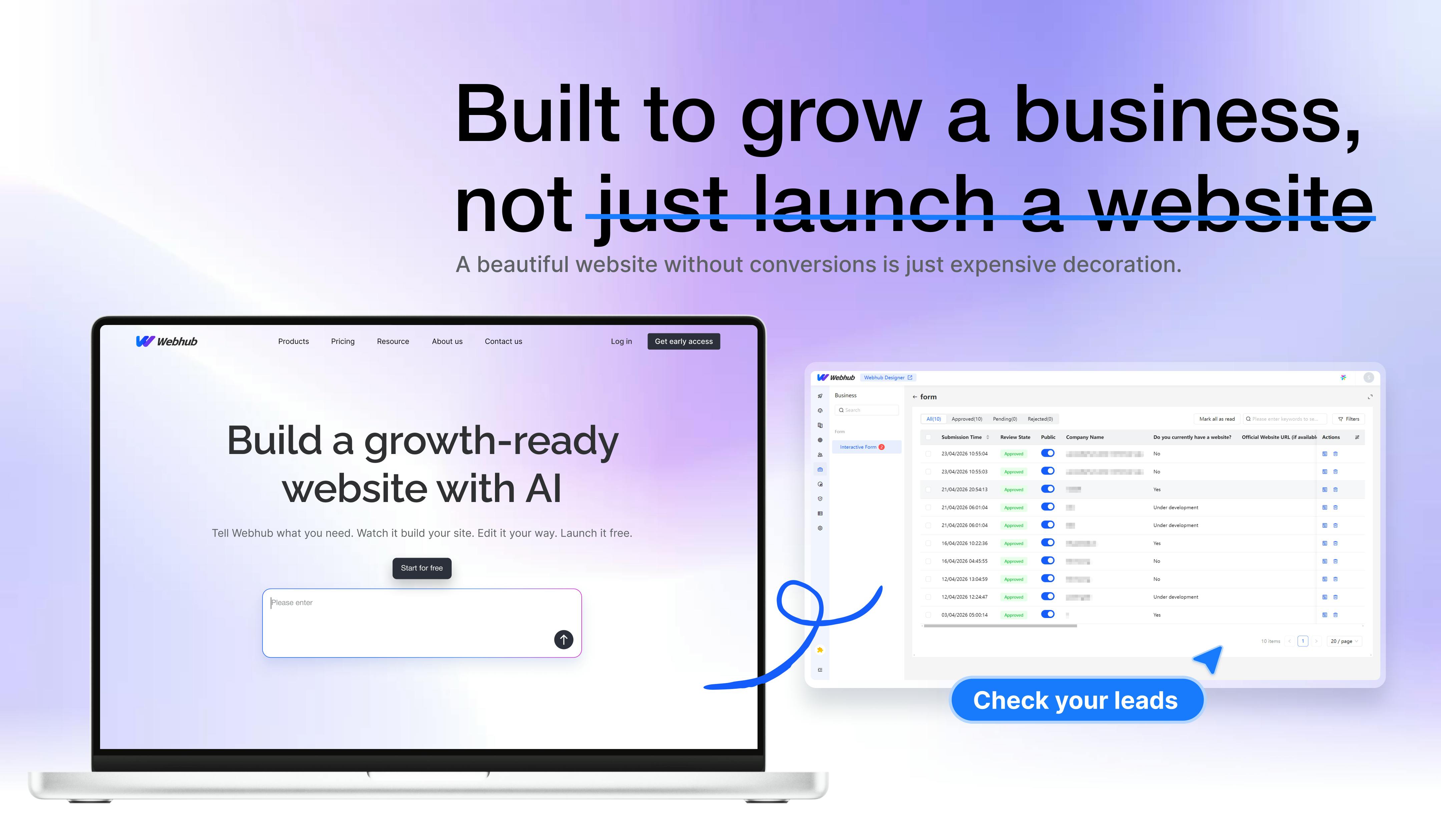 Webhub 1.0:AI搜索时代的建站与增长平台