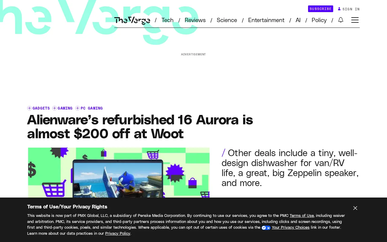 Alienware 16 Aurora Refurbished Promotion