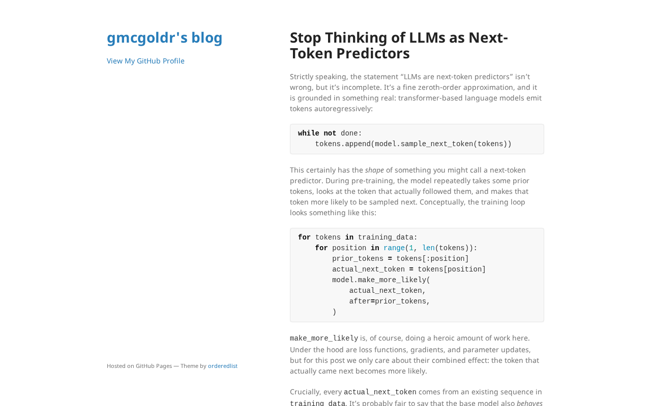 Why "Next-Token Predictor" Is the Wrong Mental Model for Understanding Large Language Models