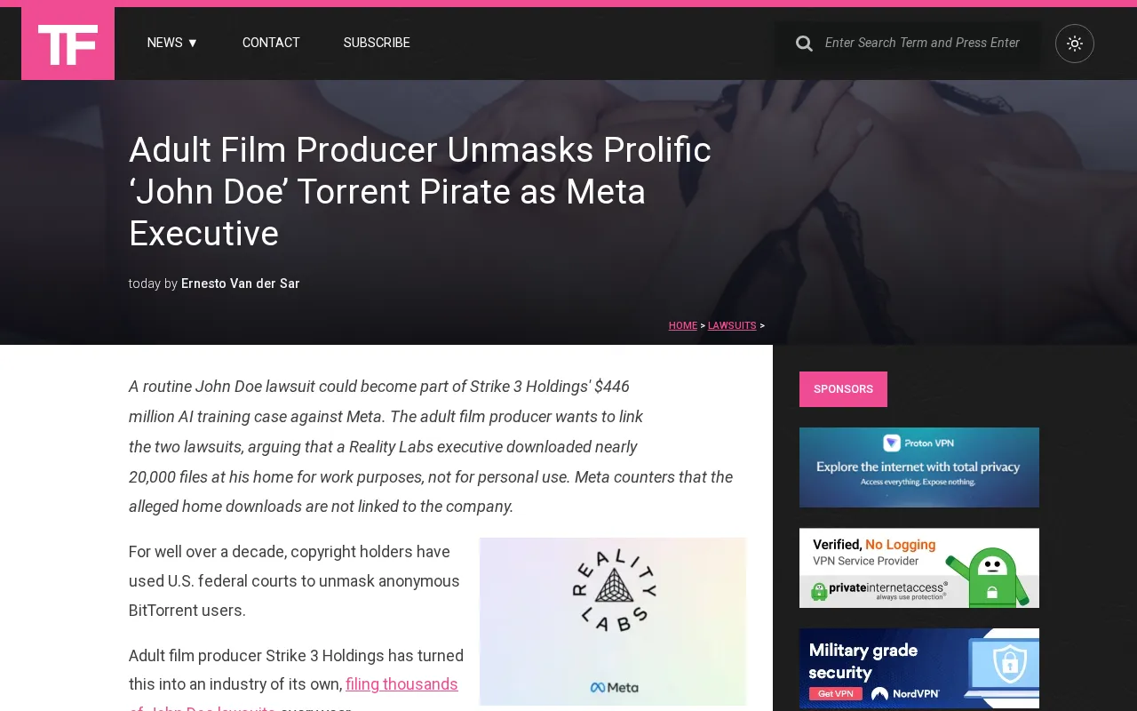 Meta Executive Exposed for Torrent Piracy: The AI Training Data Legality Debate Intensifies