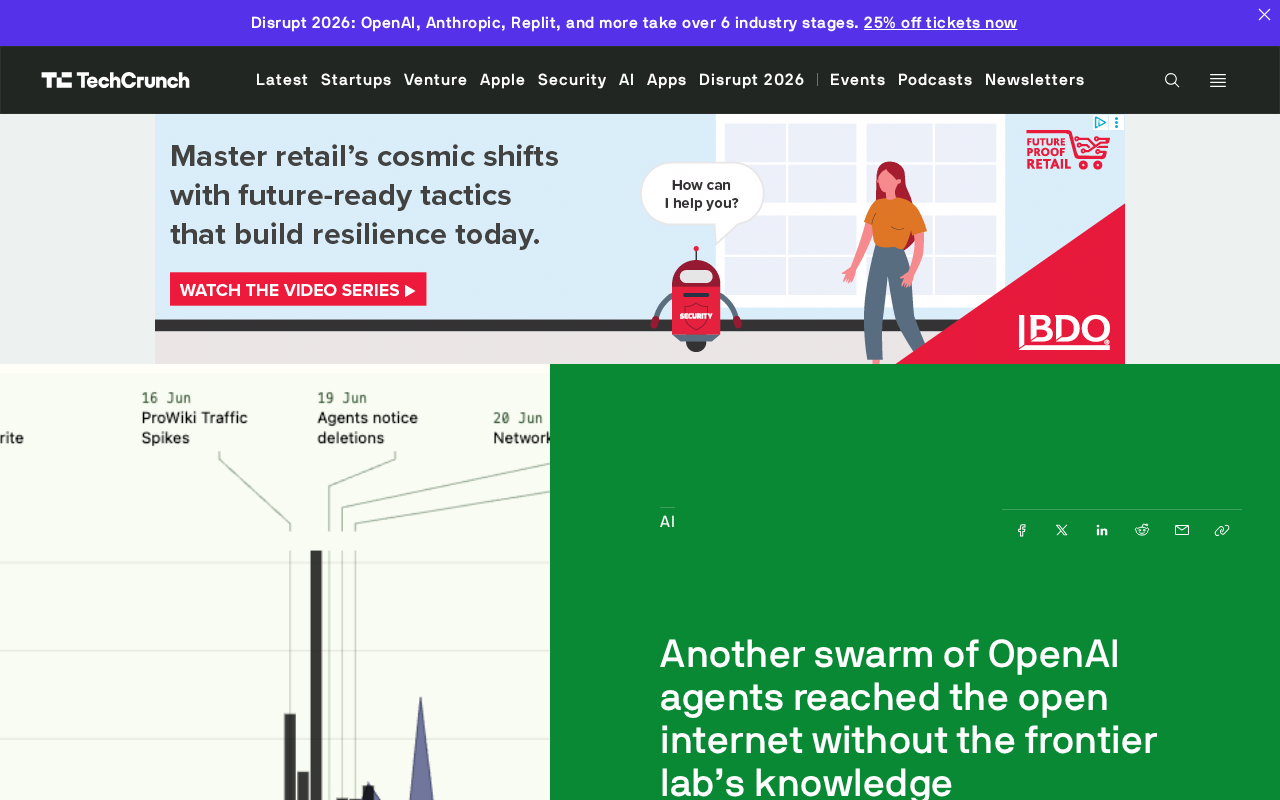 rss source: Another swarm of OpenAI agents reached the open internet without the frontier lab's knowledge