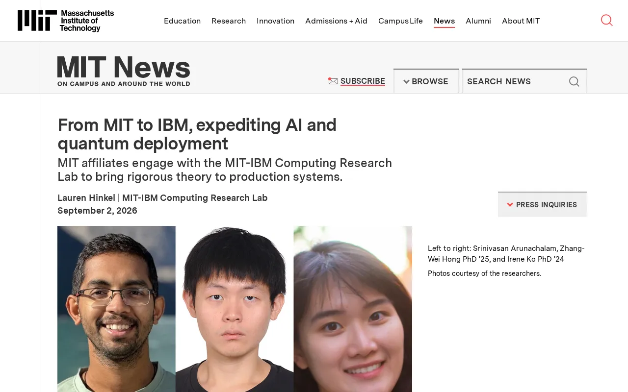 How MIT and IBM Are Accelerating AI and Quantum Computing from Lab to Deployment